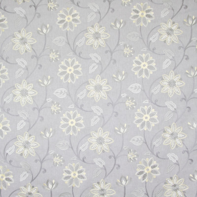 B8189 Pearl Fabric: E07, GRAY FLORAL EMBROIDERY, FLORAL, GREY FLORAL EMBROIDERY, LIGHT FLORAL GRAY