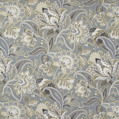 B8199 Platinum Fabric: E07, LARGE SCALE FLORAL PRINT, LINEN PRINT, GRAY METALLIC PRINT, GRAY AND GOLD PRINT, GRAY, GREY, GOLD