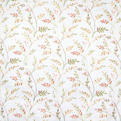 B8243 Meadow Fabric: E08, RED FLORAL EMBROIDERY, RED FLOWERS, RED FOLIAGE EMBROIDERY, MULTICOLORED FLORAL EMBROIDERY