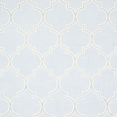 B8281 Aqua Fabric: E09, SPA BLUE LATTICE, OGEE, SPA BLUE OGEE, EMBROIDERY, OGEE EMBROIDERY, LATTICE EMBROIDERY