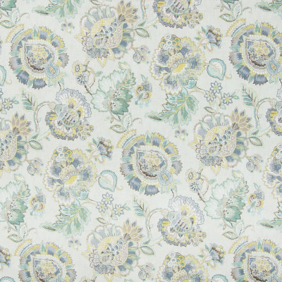B8290 Silver Bell Fabric: E09, LARGE SCALE FLORAL PRINT, SEAGLASS COLORS, TEAL, ISLAND BLUE, COTTON PRINT FLORAL
