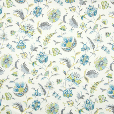 B8292 Peacock Fabric: E09, BLUE FLORAL, MEDIUM SCALE BLUE FLORAL, COTTON PRINT, FLORAL PRINT