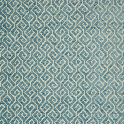 B8298 Aqua Fabric: E09, AQUA GREEK KEY, TEAL GREEK KEY, CHENILLE GREEK KEY, WOVEN GEOMETRIC, WOVEN LATTICE