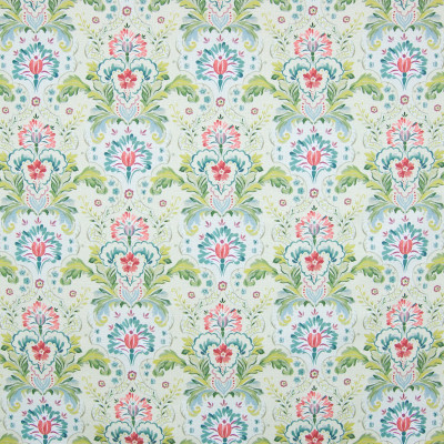 B8302 Orchard Fabric: E09, GREEN COTTON PRINT, GREEN FLORAL PRINT, SCROLL PRINT, LEAFY GREEN PRINT