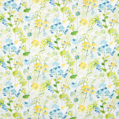 B8305 Grasshopper Fabric: E09, YELLOW FLORAL PRINT, COTTON PRINT, FLORAL PRINT, BLUE AND YELLOW FLORAL PRINT