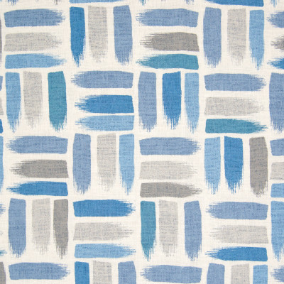 B8318 Denim Fabric: E10, COTTON DUCK PRINT, CONTEMPORARY PRINT, PAINTERLY LOOK, GEOMETRIC PRINT