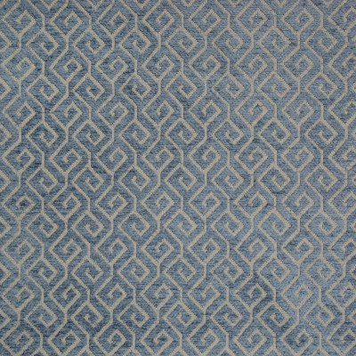 B8342 Sapphire Fabric: E10, GREEK KEY CHENILLE, GEOMETRIC CHENILLE, DARK BLUE CHENILLE, PATTERNED CHENILLE, WOVEN CHENILLE, LATTICE