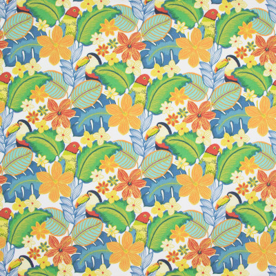 B8872 Tropical Fabric: E19, , STAIN RESISTANT, OUTDOOR FABRIC, INDOOR / OUTDOOR FABRIC, FAMILY FRIENDLY FABRIC, FADE RESISTANT UP TO 500 HOURS OF DIRECT SUN EXPOSURE, BIRD, PARROT