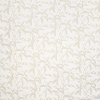 B9110 Birch Fabric: E24, FLORAL EMBROIDERY, LEAFY EMBROIDERY, EMBROIDERY, NEUTRAL EMBROIDERY