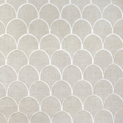 B9144 Cloud Fabric: E24, SCALLOP EMBROIDERY, SHELL EMBROIDERY, NEUTRAL EMBROIDERY, TAUPE EMBROIDERY