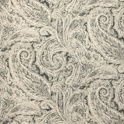 B9205 Zinc Fabric: E25, LARGE SCALE PAISLEY PRINT, PAISLEY PRINT, BLACK PAISLEY PRINT, LARGE GREY PAISLEY PRINT, LARGE GRAY PAISLEY PRINT