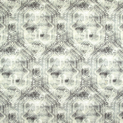 B9246 Graphite Fabric: E26, GRAY, GREY, GRAY DIAMOND PRINT, LARGE SCALE DIAMOND PRINT, MEDALLION PRINT, COTTON PRINT