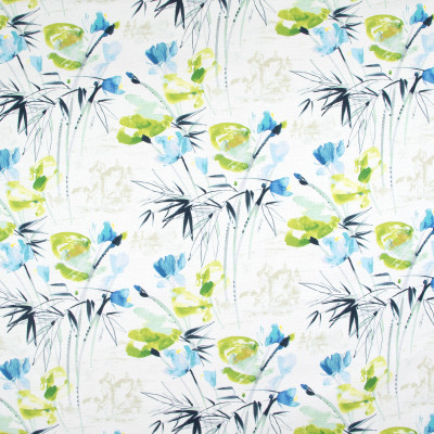 B9275 Bluegrass Fabric: E27, BLUE FLORAL PRINT, GREEN FLORAL PRINT, MULTICOLORED FLORAL PRINT, COTTON PRINT