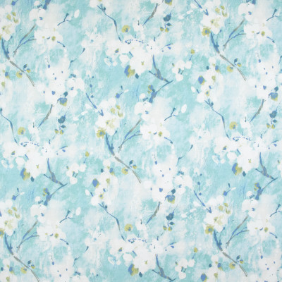 B9277 Breeze Fabric: E27, BLUE FLORAL PRINT, AQUA FLORAL PRINT, LARGE SCALE FLORAL PRINT