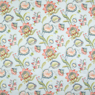 B9279 Robins Egg Fabric: E27, PINK FLORAL, BLUE FLORAL PRINT, PINK FLORAL PRINT, LARGE SCALE FLORAL PRINT, COTTON PRINT