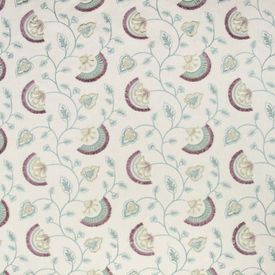 B9285 Unicorn Fabric: E27, TEAL FLORAL EMBROIDERY, BLUE FLORAL EMBROIDERY, AQUA FLORAL EMBROIDERY, FLORAL EMBROIDERY