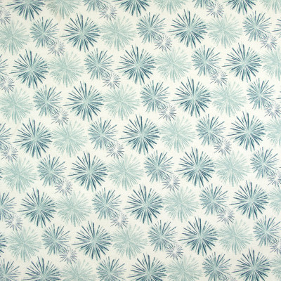 B9287 Menthol Fabric: E27, COTTON DUCK, STARBURST PRINT, FLORAL PRINT, COTTON FLORAL PRINT, LARGE STARBURST PRINT