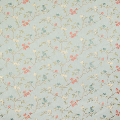 B9289 Meadow Fabric: E27, TEAL FLORAL EMBROIDERY, BLUE FLORAL EMBROIDERY, AQUA FLORAL EMBROIDERY, FLORAL EMBROIDERY