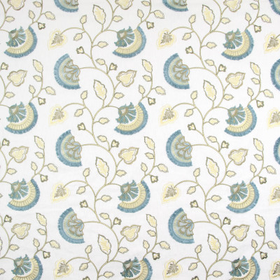 B9298 Gazebo Fabric: E27, BLUE FLORAL EMBROIDERY, FLORAL EMBROIDERY, SPA FLORAL EMBROIDERY, TEAL FLORAL EMBROIDERY