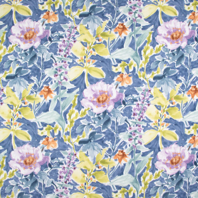 B9336 Cornflower Fabric: E36, E28, FLORAL PRINT, CONTEMPORARY FLORAL PRINT, COTTON PRINT, BLUE CORNFLOWER
