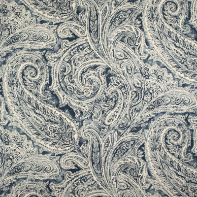 B9350 Heritage Fabric: E36, E28, BLUE PAISLEY, LARGE SCALE PAISLEY, PAISLEY PRINT, COTTON PRINT, NAVY, INDIGO, ADMIRAL, NAVY, SAPPHIRE