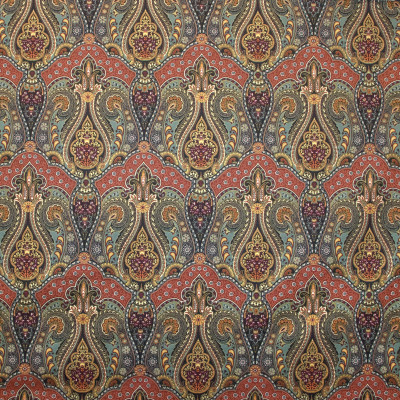 B9377 Pinot Noir Fabric: E29, LARGE SCALE PAISLEY PRINT, LARGE SCALE FLORAL PRINT, BLACK FLORAL PRINT, BLACK PAISLEY PRINT, COTTON PRINT