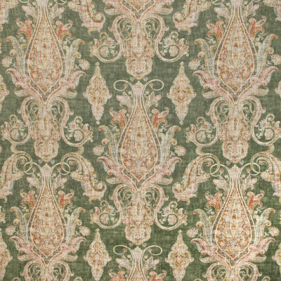 B9637 Bonsai Fabric: E36, GREEN SCROLL, LARGE SCALE SCROLL, GREEN PRINT, FOREST GREEN MEDALLION, FOREST GREEN SCROLL