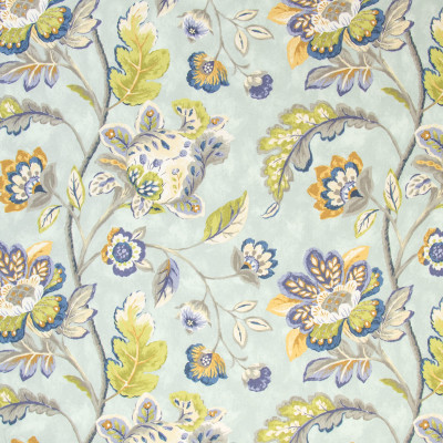 B9640 Aegean Fabric: E36, LARGE SCALE FLORAL PRINT, PERIWINKLE FLORAL PRINT, PURPLE FLORAL PRINT, BLUE PURPLE FLORAL PRINT