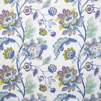 B9641 Cornflower Fabric: E36, LARGE SCALE FLORAL PRINT, BLUE FLORAL PRINT, PINK FLORAL PRINT, MULTICOLORED FLORAL PRINT, SPA COLORED PRINT, LIGHT BLUE FLORAL