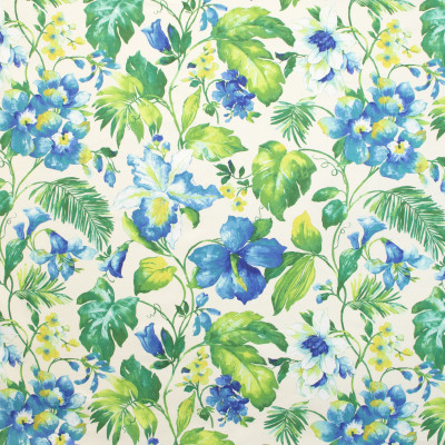 B9680 Caribbean Fabric: E38, LARGE SCALE PALM PATTERN, LARGE SCALE FLORAL, TROPICAL PATTERN, TROPICAL PRINT