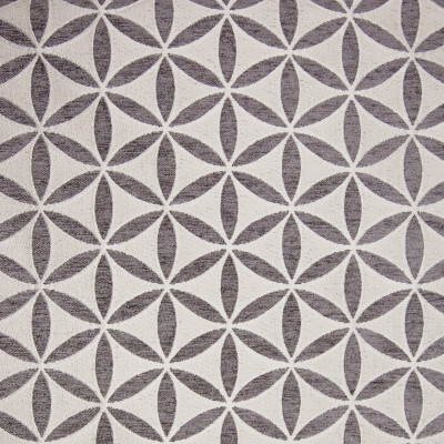 B9719 Charcoal Fabric: E39, GRAY FLORAL, GREY FLORAL, CIRCLE, CHARCOAL, SLATE, PEWTER, GEOMETRIC
