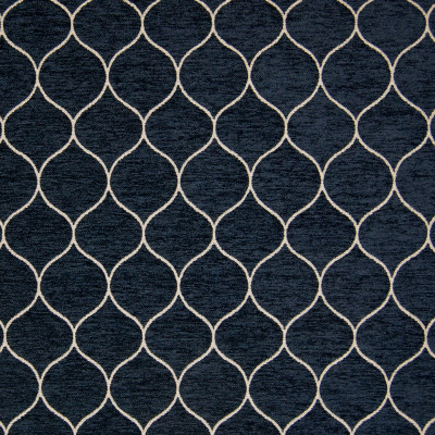 B9826 Midnight Blue Fabric: E67, E40, OGEE, BLUE OGEE, MIDNIGHT BLUE GEOMETRIC, WOVEN GEOMETRIC, LATTICE GEOMETRIC, COBALT, NAVY, INDIGO