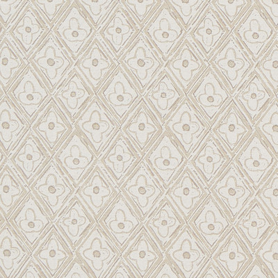 F1257 Natural Fabric: E54, DIAMOND, FLORAL, COTTON BLEND, PRINT, MADE IN USA, NEUTRAL, NATURAL, CONTEMPORARY