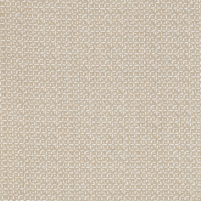 F1258 Latte Fabric: E54, CONTEMPORARY, PRINT, COTTON, SMALL-SCALE, GEOMETRIC, NEUTRAL, LINEN BLEND, FAUX LINEN, MADE IN USA
