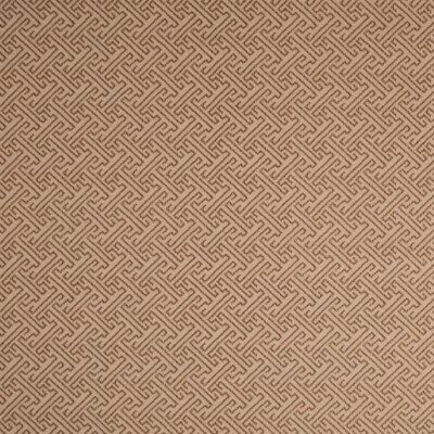 F1267 Cedar Fabric: E54, NEUTRAL, GREEK KEY, BROWN, NEUTRAL, COTTON BLEND, PRINT, MADE IN USA