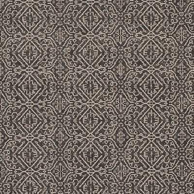 F1289 Grey Fabric: E54, GEOMETRIC, GLOBAL, AZTEC, GRAY, NATURAL, MADE IN USA, PRINT, MEDALLION