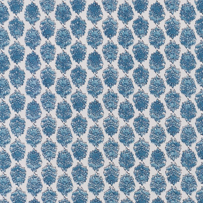 F1300 Seaside Fabric: E55, FLORAL, BLUE, MEDALLION, PRINT, COTTON, COTTON PRINT, 100% COTTON, MADE IN USA