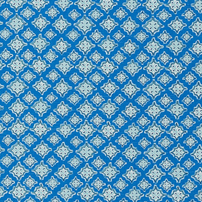F1303 Cyan Fabric: E55, AQUA GEOMETRIC PRINT, TEAL GEOMETRIC, PRINT, COTTON PRINT, INTERIOR DESIGN, UPHOLSTERY FABRIC, DIAMOND PRINT, DIAMOND COTTON PRINT