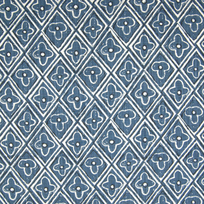 F1317 Blue Fabric: E55, BLUE DIAMOND PRINT, INDIGO DIAMOND PRINT, DIAMOND COTTON PRINT, COTTON PRINT, MEDIUM SCALE COTTON PRINT, MEDIUM SCALE DIAMOND, FLORAL PRINT, LATTICE PRINT