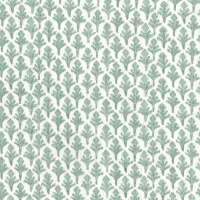 F1330 Eucalyptus Fabric: E55, SMALL-SCALE, FERN, LEAF, FOLIAGE, PRINT, FAUX LINEN, LINEN BLEND, MADE IN USA, GREEN, EUCALYPTUS
