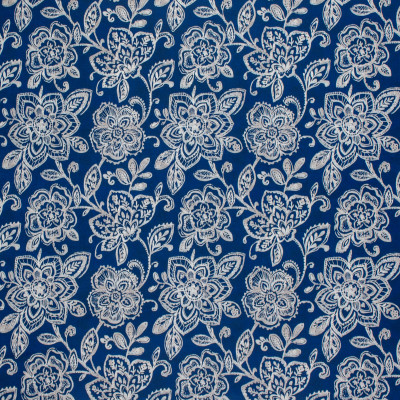 F1504 Blue Fabric: E58, CRYPTON HOME, CRYPTON FINISH, PERFORMANCE FABRIC, PERFORMANCE FABRICS, STAIN RESISTANT, EASY TO CLEAN, FLORAL, DAKR BLUE, BLUE FLORAL, WHITE AND BLUE, WHITE AND BLUE FLORAL, PRINT, FLORAL PRINT
