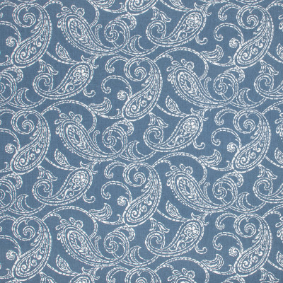 F1507 Indigo Fabric: E58, CRYPTON HOME, CRYPTON FINISH, PERFORMANCE FABRIC, PERFORMANCE FABRICS, STAIN RESISTANT, EASY TO CLEAN, BLUE, SWIRLS, BLUE SWIRLS, WHITE AND BLUE, WHITE AND BLUE SWIRLS, SCROLL, WHITE SCROLL, BLUE AND WHITE SCROLL
