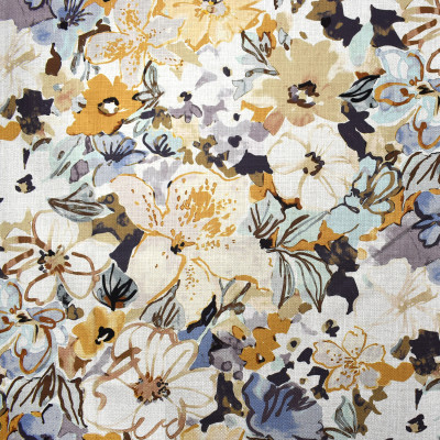 F2292 Denim Fabric: E70, FLORAL PRINT, BLUE FLORAL PRINT, GOLD FLORAL PRINT, TROPICAL FLORAL PRINT, BLUE TROPICAL PRINT, GOLD AND BLUE TROPICAL PRINT