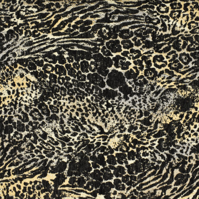 F2508 Midnight Fabric: E73, ANIMAL, SKIN, CHENILLE ANIMAL, CHENILLE SKIN, BLACK SKIN, BLACK ANIMAL, ANIMAL TEXTURE, SKIN TEXTURE, MIDNIGHT