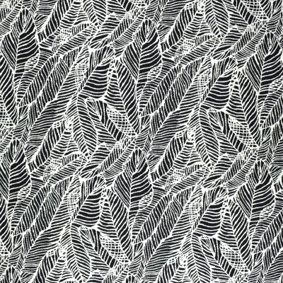 F2623 Raven Fabric: E75, MADE IN USA, REVOLUTION, OUTDOOR, REVOLUTION OUTDOOR, PERFORMANCE, BLEACH CLEANABLE, TROPICAL OUTDOOR, LEAF, OUTDOOR LEAF, BLACK TROPICAL, BLACK OUTDOOR, TROPICAL, FOLIAGE, CARBON