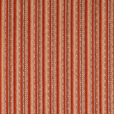 F2650 Poppy Fabric: E76, MADE IN USA, REVOLUTION, OUTDOOR, REVOLUTION OUTDOOR, PERFORMANCE, BLEACH CLEANABLE, RED STRIPE, ORANGE STRIPE, OUTDOOR STRIPE, STRIPE OUTDOOR, RED OUTDOOR