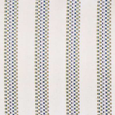F2665 Denim Fabric: E76, MADE IN USA, REVOLUTION, OUTDOOR, REVOLUTION OUTDOOR, PERFORMANCE, BLEACH CLEANABLE, MULTICOLOR STRIPE, OUTDOOR STRIPE, TEAL STRIPE, GREEN STRIPE, BLUE STRIPE