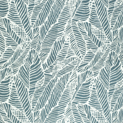 F2666 Blue Fabric: E76, MADE IN USA, REVOLUTION, OUTDOOR, REVOLUTION OUTDOOR, PERFORMANCE, BLEACH CLEANABLE, TROPICAL OUTDOOR, LEAF, OUTDOOR LEAF, BLUE TROPICAL, BLUE OUTDOOR, BLUE LEAF, TROPICAL, FOLIAGE