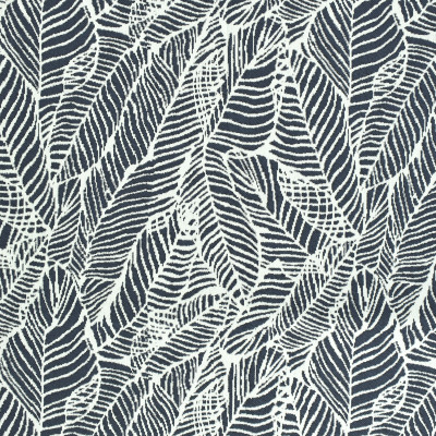 F2678 Navy Fabric: E76, MADE IN USA, REVOLUTION, OUTDOOR, REVOLUTION OUTDOOR, PERFORMANCE, BLEACH CLEANABLE, TROPICAL OUTDOOR, LEAF, OUTDOOR LEAF, BLUE TROPICAL, BLUE OUTDOOR, BLUE LEAF, TROPICAL, FOLIAGE, NAVY TROPICAL, NAVY OUTDOOR, NAVY LEAF