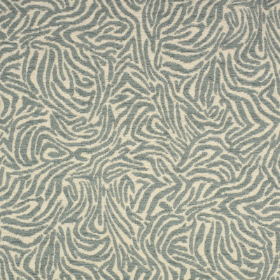 F2701 Mist Fabric: E84, ANIMAL, SKIN, CHENILLE, WOVEN, GREEN, MIST, TEAL, ZEBRA